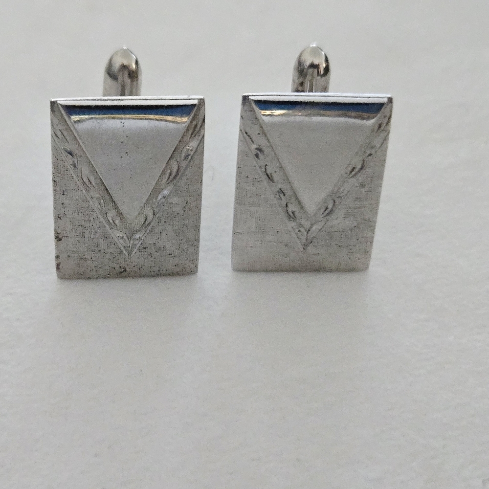 Vintage Signed Lamode Sterling Silver Cufflinks 